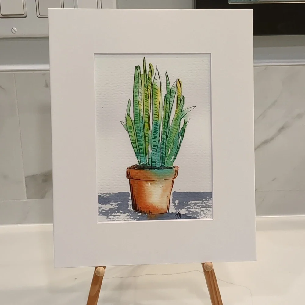 🎨Matted Art Print of Original Watercolour Painting - Picture 1 of 4